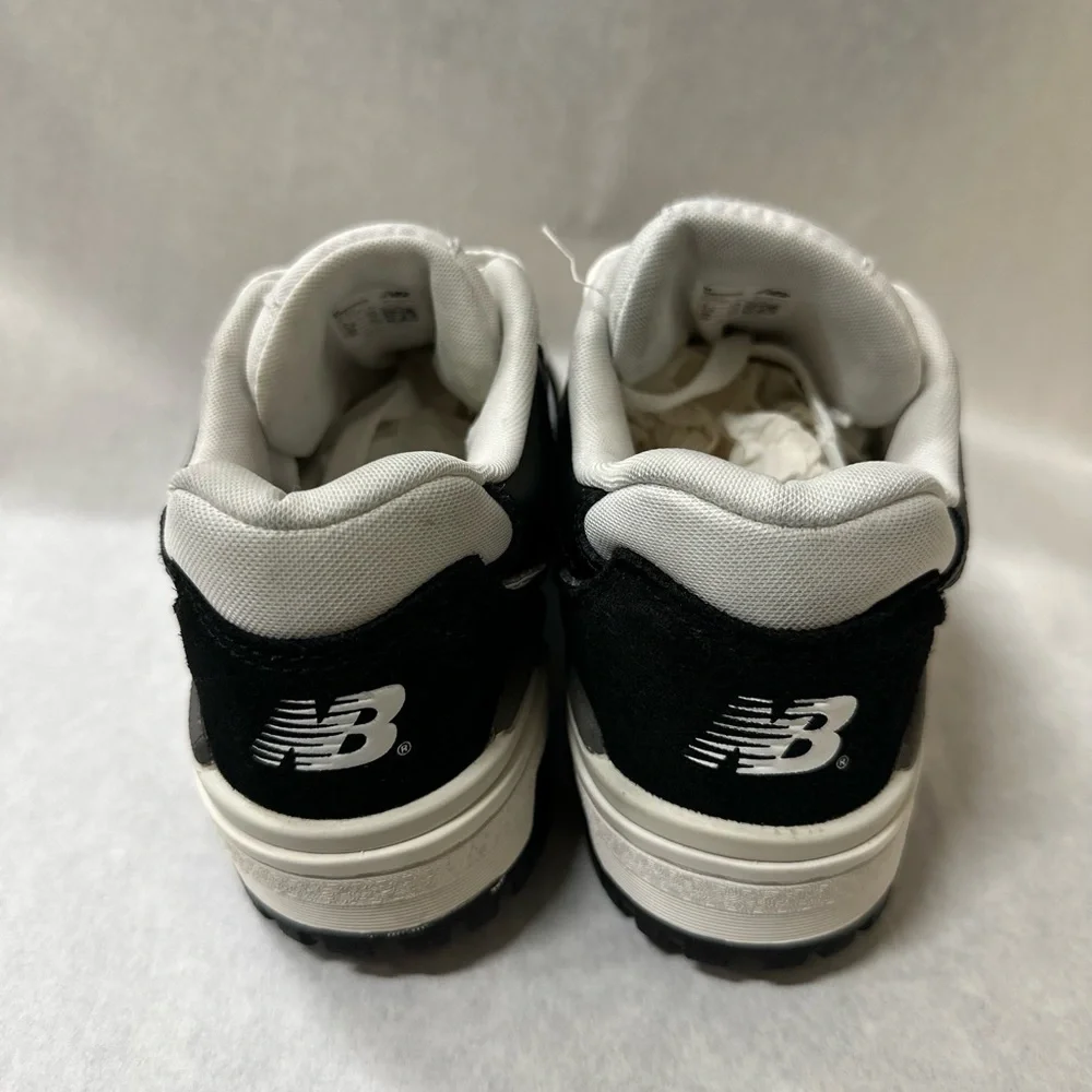 New Balance Kids' Black and White Sneakers